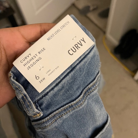 American Eagle Blue high rise jeans - Picture 5 of 9